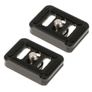 2Pack TY-C10 Professional Aluminum Quick Release Plate 1/4'' For Tripod Ball