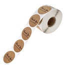 500x Paper Labels Thank You For Your Business Stickers