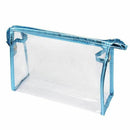 5 Pcs Transparent Waterproof Cosmetic Bag,PVC Vinyl Zippered Wash Bag Vacat B5T1