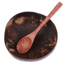 1set Natural Coconut Bowl Decoration Fruit Salad Noodle Rice BowlB Bj