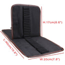 Canvas Wrap Roll Pen Case Pencil Bag Makeup Brush Holder Storage Pouch for 72pcs