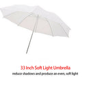 33" 83cm White Reflector Photo Studio Photography Lighting Soft Flash Umbrella