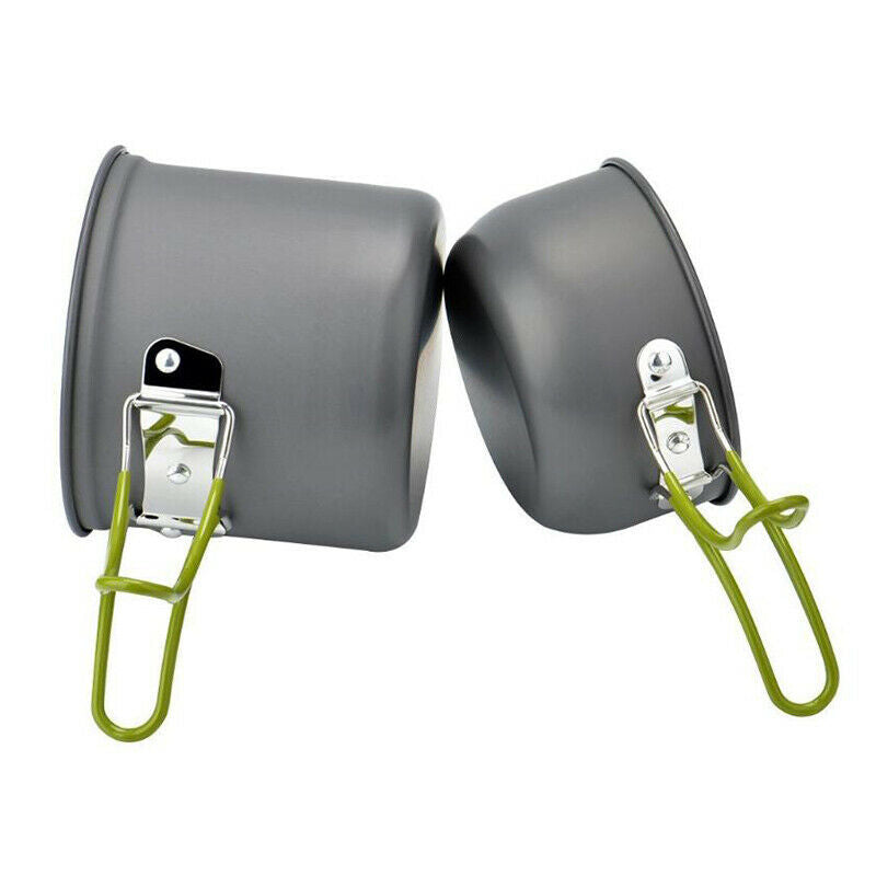 Outdoor Cooking Set Camping Hiking Cookware Tool Portable Picnic Bowl Handle Hn