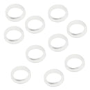 10Pcs Finger Ring Grips Inserts for Barber Hairdressing Shear Scissors Clear