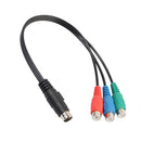 Durable S -Video to 3 RCA RGB Cable Pro Audio Equipment Parts for HDTV