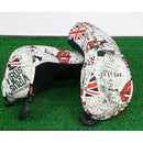 4 Count Waterproof PU Golf Headcover Protector & Interchangeable No. Tag