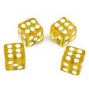 Vehicle Car Tyre Valve Cap Cover Dice Shape Yellow 4 Pcs O1A6