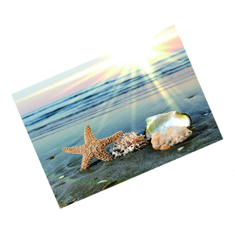 Seaside Aquarium Background Single Sides Stickers Static Cling Decor 61x30cm