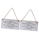 2X Home Wedding Wood Plaque Memory Sign Because Someone We Love Is In Heaven