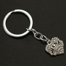 Fashion Lovely Crystal Rhinestone Letter "NANA" Heart Pendant Key Ring Key  L8L9
