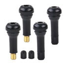 8pcs Auto Car TR414 Brass Snap In Tire Type Valves Rubber Wheel Stem W Dust Cap