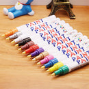 Permanent  12PCS Tire Paint Marker Pen Car Tyre Rubber Waterproof Oil Bas ORW