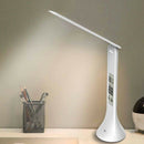 LED Desk Lamp Foldable Dimmable Touch-Type Table Lamp with Calendar Tempera