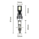2X H1 LED Headlight Kit 200W High or Low Beam Bulbs 6000K 20000LM Super Bright