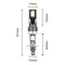 2X H1 LED Headlight Kit 200W High or Low Beam Bulbs 6000K 20000LM Super Bright