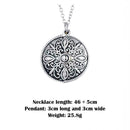 Cross pattern double lettering necklace K1Q3