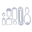 10 Pcs Labels Hollow Out Template DIY Cutting Dies Album Decor Paper A