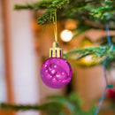 12pcs 2cm Christmas Tree Ball Bauble Party Hanging Ball Ornament (Purple)