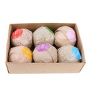 6pcs Handmade Homemade Natural Scented Bubble Bath Salt Essential Oils Balls Kit