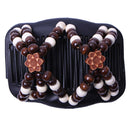 4x Double Hair Comb Stretchy Hair Styling Combs Clip Hair Jewelry for Decor