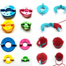 8pcs 4 Sizes Useful Pom Pom Maker Fluff Ball Weaver Craft Knitting Tool Kit Xmas