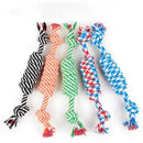 1PC Random Color New 27CM Dog Pet Puppy Chew Cotton Rope Ball Braided Knot