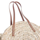 Women Bohemia Wind Beach Circle Round Rattan Straw Summer Travel Shoulder B