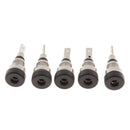 5 Packs Binding Post Female Socket Jack Suitable For 2mm Banana Plug Black