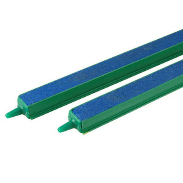 2 Pcs Fish Tank Air Bubble Airstone Bar 8" Green Blue