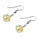 Gorgeous Beaded Multi Strand Necklace and Drop/Dangle Earring Set-Yellow E9V9