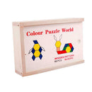 60pcs Wooden Puzzle Blocks Shape Cognition for Children Early Education