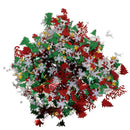 Pack of 50g Christmas Table Confetti Xmas Tree and Snowflake Star Throwing