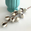 3 Pack 21 inch Cotton Stems Farmhouse Decoration Floral Picks - Rustic Styl S1C3