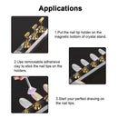 New Magnetic Acrylic Manicure Tools Nail Practice Hand Nail Exercises Pedes