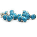20 pcs Round Blue Turquoise Rapid Rivet Stud Leathercraft Decorations DIY  CXH