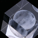 Moon Crystal Cube Paperweight Fengshui Crystal Cube Home Decoration Props