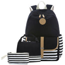 Teens School Bags,Student Canvas Bookbag,Durable Laptop Backpack Fits 16 In
