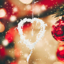 Christmas Tree Pendant Cute Plush Home Festival Ornaments (Heart White)