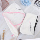 Microfiber Towel Quick Dry Hair Magic Drying Turban Wrap Hat Cap Bathing  OZ