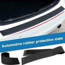 Black Rear Bumper Rubber Pad Kit Guard Sill Plate Trunk Protector Trim Cove E0K9