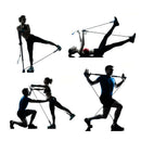 Yoga Pilates Stick Resistance Bands Bodybuilding Crossfit Gym Rubber Tube E