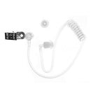 Replacement Transparent Coil Acoustic Air Tube Earplug With Clip For Two-Wa