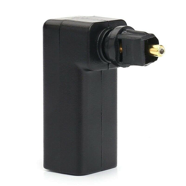 Right Angle Digital Optical Toslink Fiber Optic Adaptor, 360 Degree RotatablK3Z6