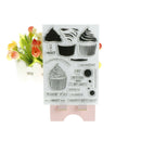 Cupcakes DIY Transparent Silicone Clear Stamps Scrapbooking Album Cards Deco Hn