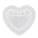100x 4 inch White Love Heart Paper Lace Doilies doily For cardmaking scrapb A4P4