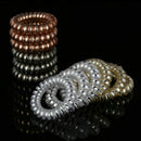 12 Rubber Elastic Telephone Cord Wire Hair Ties Scrunchies Hair Rings Bands