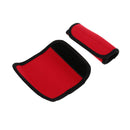 2 Pairs Kayak Canoe Boat Paddle Grips with Fastening Tape Red and Green