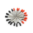 10Pcs Alligator Clips Vehicle Battery Test Lead Clips Probes 32mm Red+Black  ON
