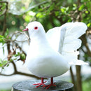 Artificial Foam Feather White Doves Birds Craft Birds Home Wedding Decor, Pack