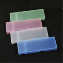Blue Durable Clear Plastic Pencil Case School Supplies Pen Holder Stationery
